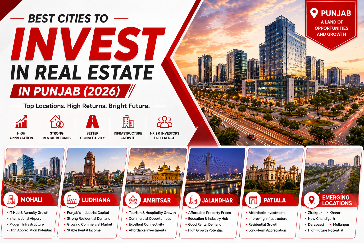 Best Cities to Invest in Punjab