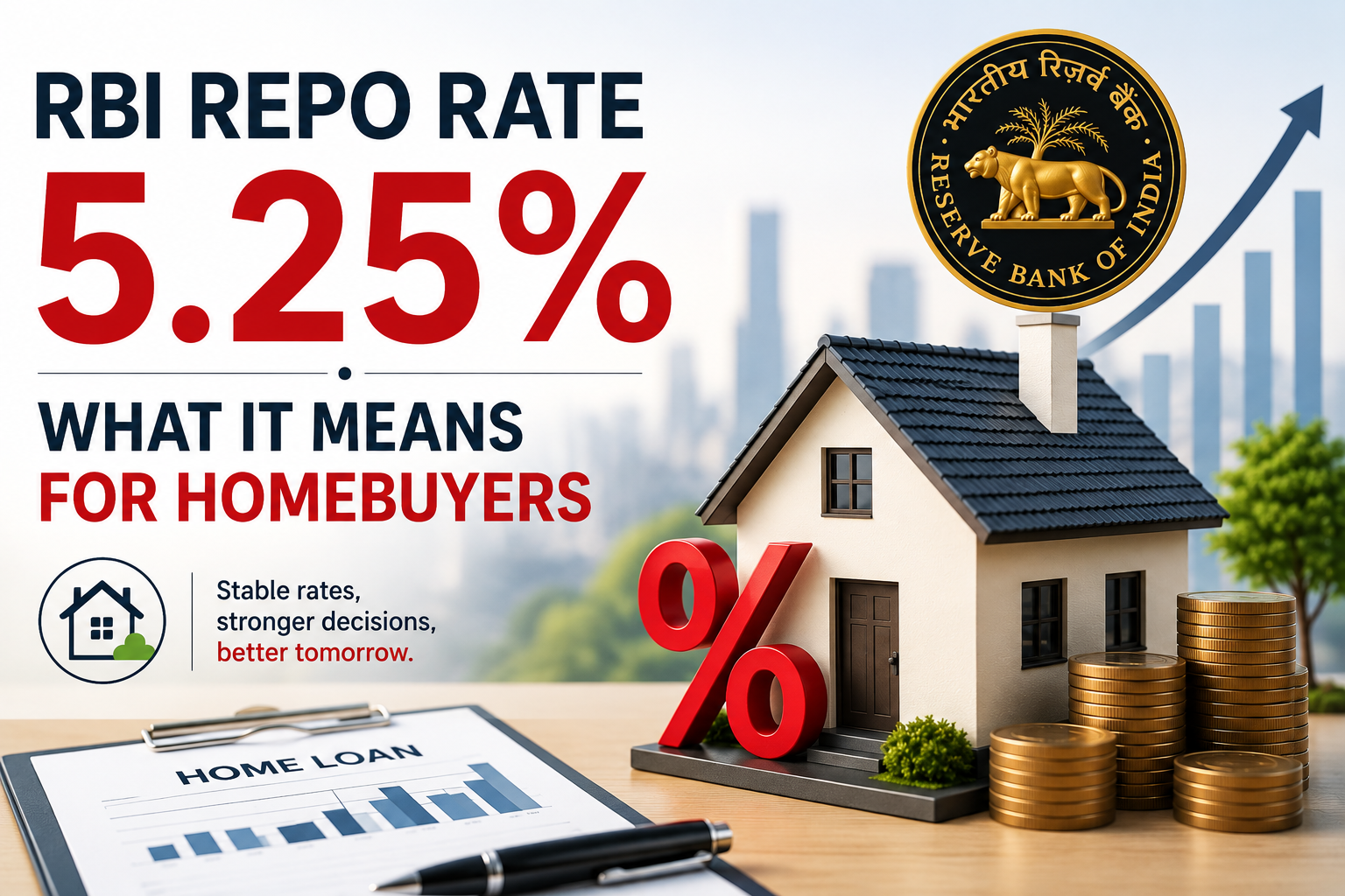RBI Repo Rate Holds at 5.25%: What It Means for Homebuyers
