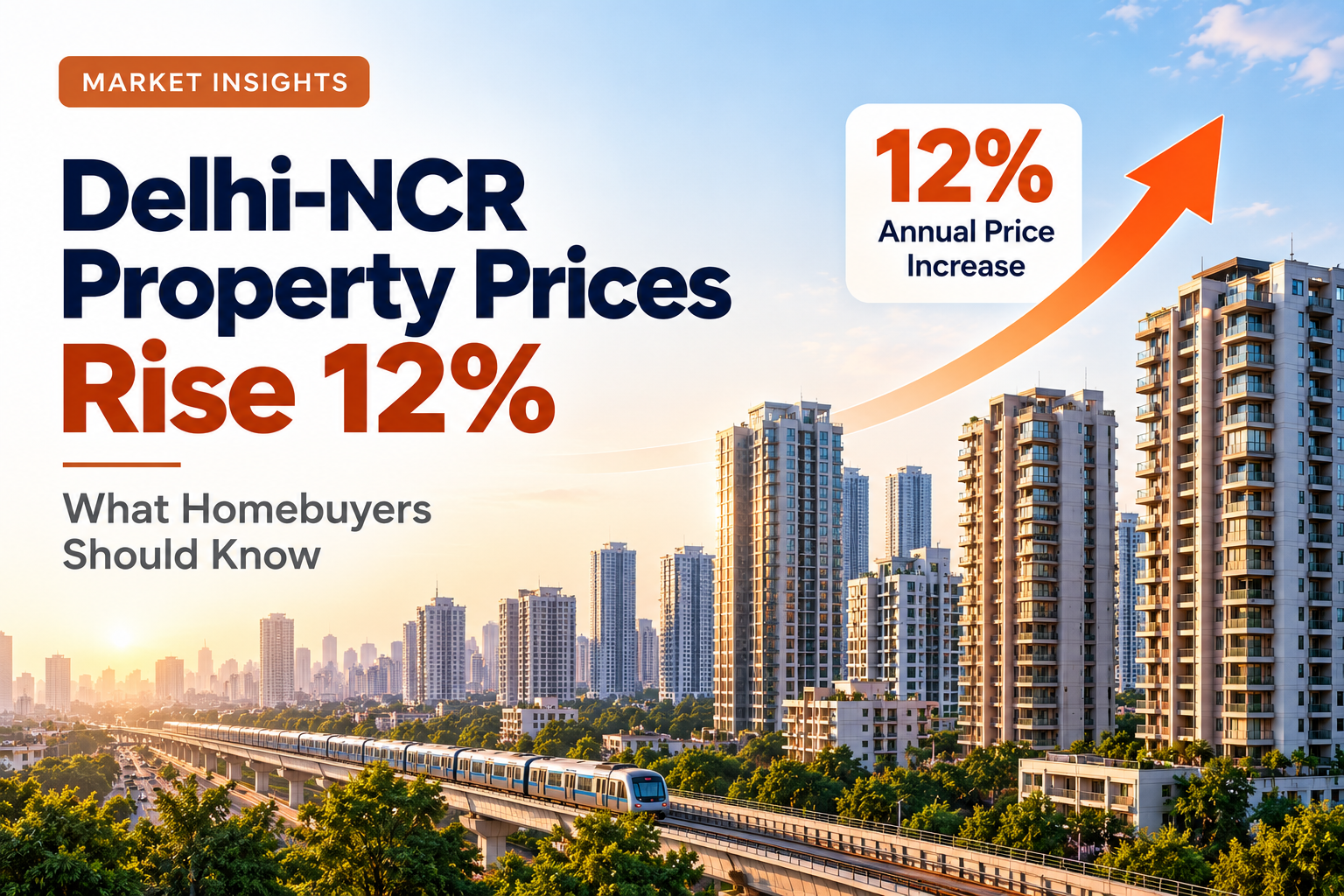 Delhi-NCR Property Prices Rise 12% in Q3 2026